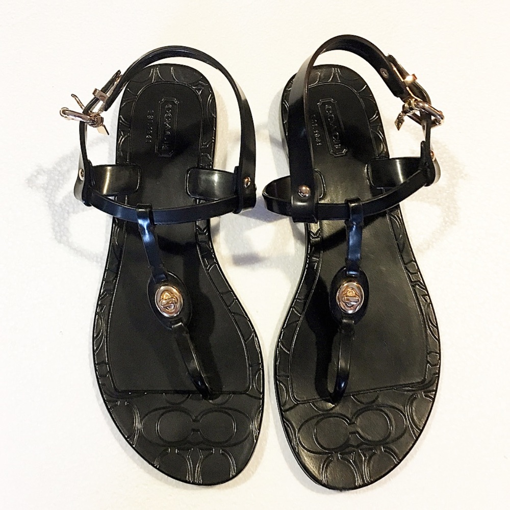 Coach strap sandals